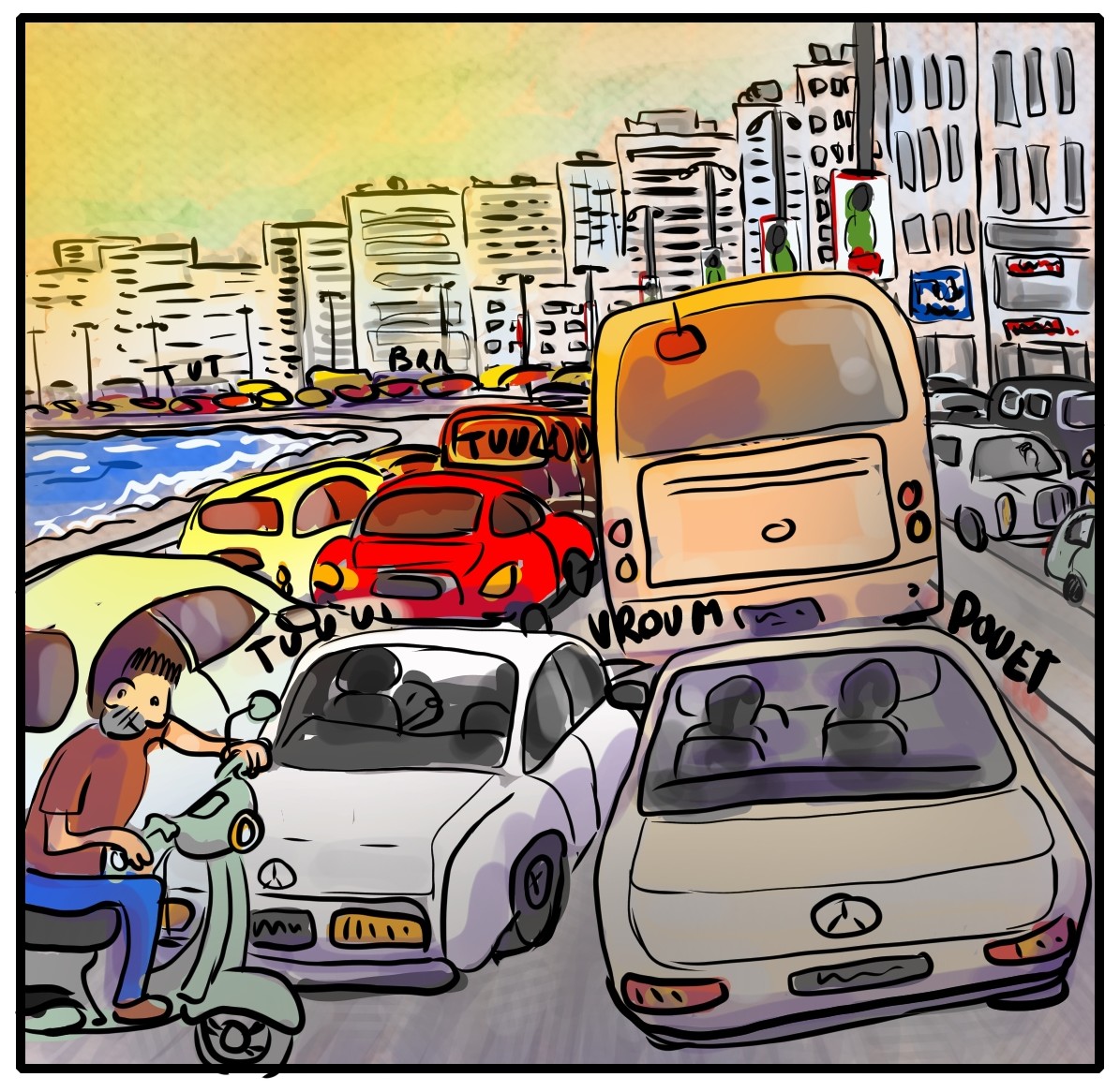 Coucher de soleil pendant le Ramadan à Mina !